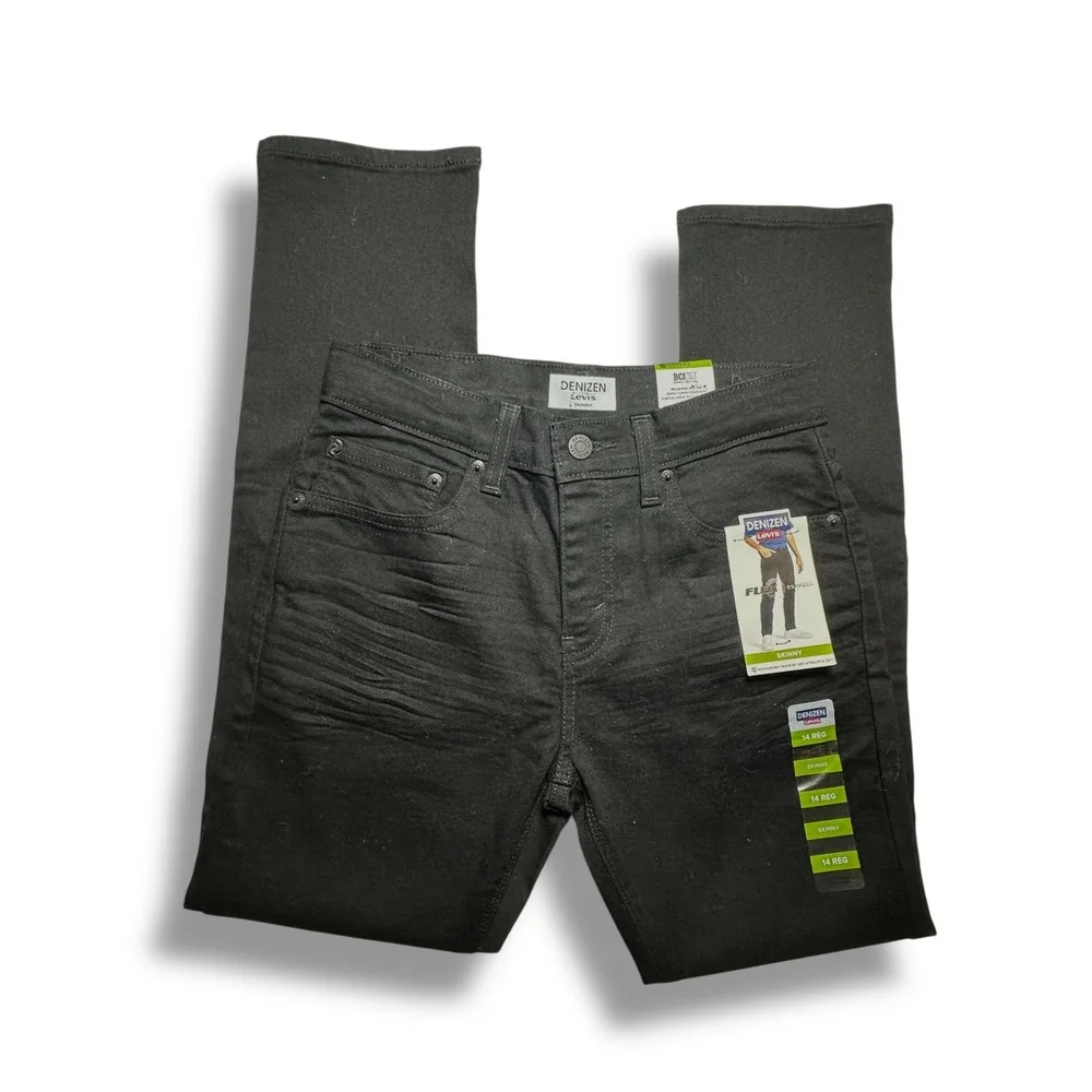 Denizen Levi's Boys' 14 Reg Skinny Black Jeans - Flex Slim Fit School New‎